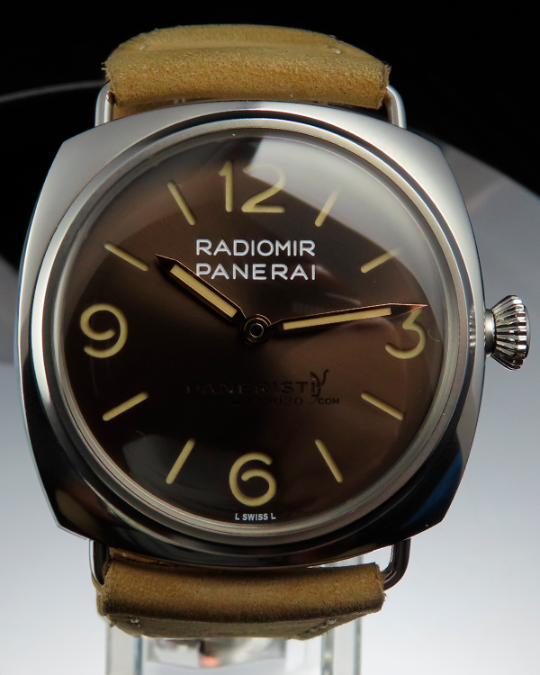 2021 Panerai Radiomir Venti "20th Paneristi Anniversary" 45MM Brown Dial Leather Strap (PAM02020)