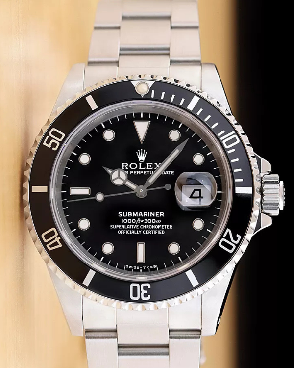 Rolex Submariner Date 40MM Black Dial Oyster Bracelet (16610)