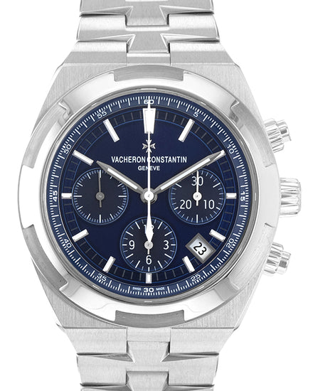 2018 Vacheron Constantin Overseas Chronograph 41MM Blue Dial Steel Bracelet (5500V/110A-B148)