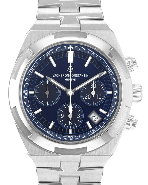 2018 Vacheron Constantin Overseas Chronograph 41MM Blue Dial Steel Bracelet (5500V/110A-B148)