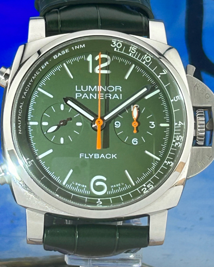 2022 Panerai Luminor Chrono Flyback Verde Militare 44MM Steel