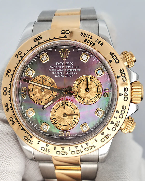 Rolex Cosmograph Daytona 40MM Thaitian Mother Of Pearl Dial Two-Tone Oyster Bracelet (116503)