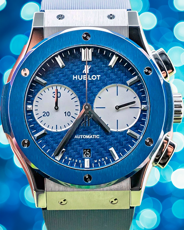 Hublot Classic Fusion Bol d’Or Mirabaud L.E. 45MM Blue Dial Rubber Strap (521.NM.5170.OR.BOM17)