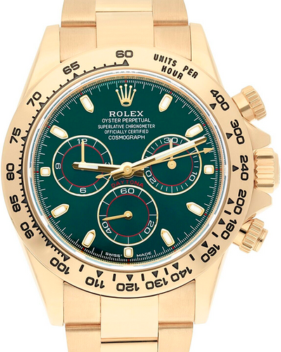 2017 Rolex Cosmograph Daytona "John Mayer" 40MM Green Dial Yellow Gold Bracelet (116508)