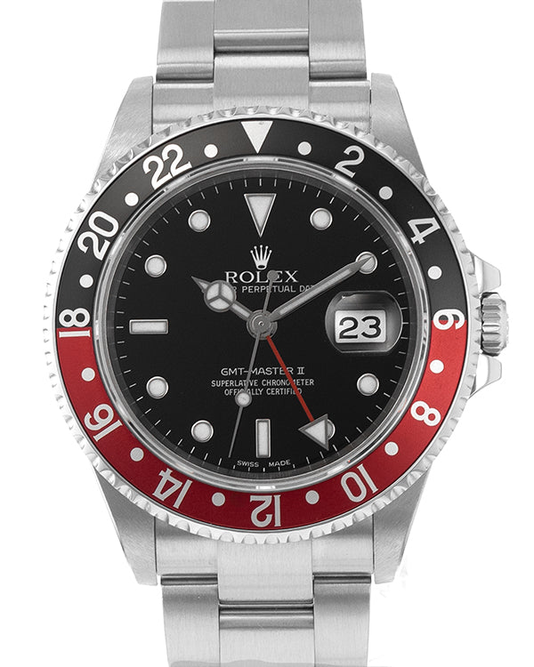 2004 Rolex GMT-Master II "Coke" 40MM Black Dial Oyster Bracelet (16710)