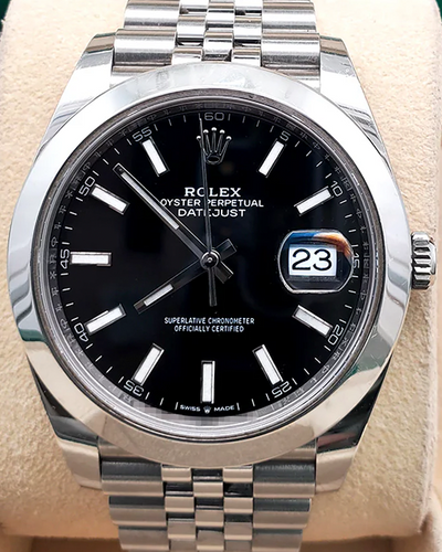 2021 Rolex Datejust 41MM Black Dial Jubilee Bracelet (126300)