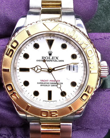 Rolex Yacht-Master 40MM White Dial Two-Tone Oyster Bracelet (16623)