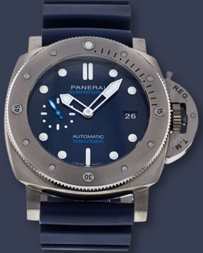 Panerai Submersible BMG-Tech 1950 47MM Blue Dial Rubber Strap (PAM00692)