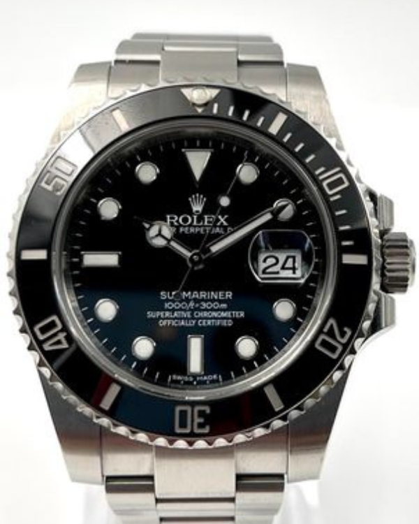 2014 Rolex Submariner Date 40MM Black Dial Steel Bracelet (116610LN)