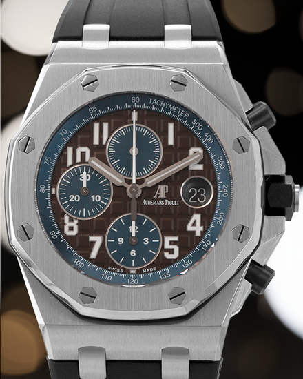Audemars Piguet Royal Oak Offshore 42MM Brown Dial Rubber Strap (26470ST.OO.A099CR.01)