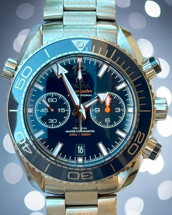 Omega Seamaster Planet Ocean Chronograph 45.5MM Blue Dial Steel Bracelet (215.30.46.51.03.001)