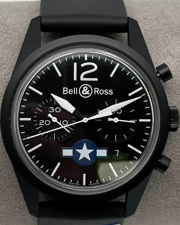 2020 Bell & Ross BR V1 "Insignia" 41MM Black Dial Rubber Strap (BRV126-BL-CA-CO/US)