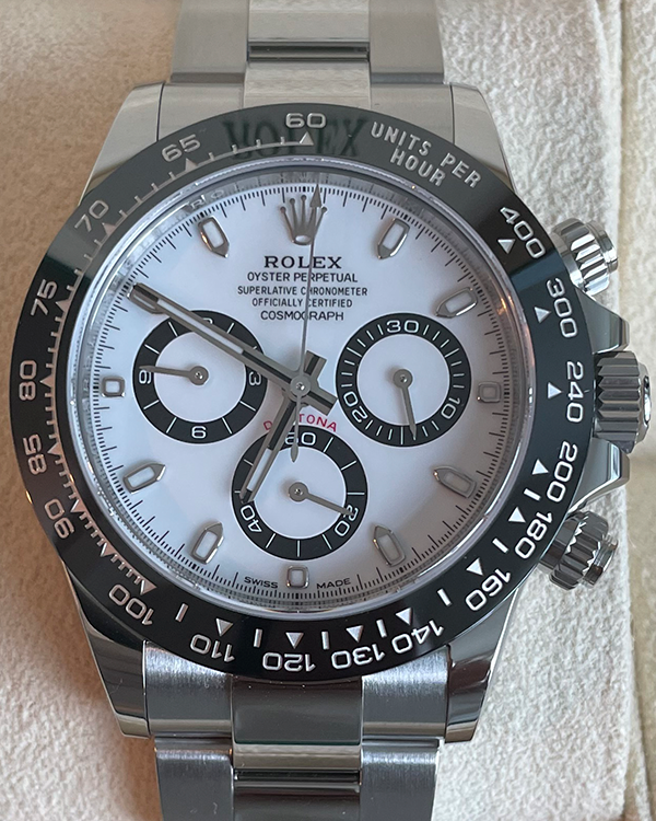 2022 Rolex Cosmograph Daytona "Panda" 40MM White Dial Oyster Bracelet (116500LN)