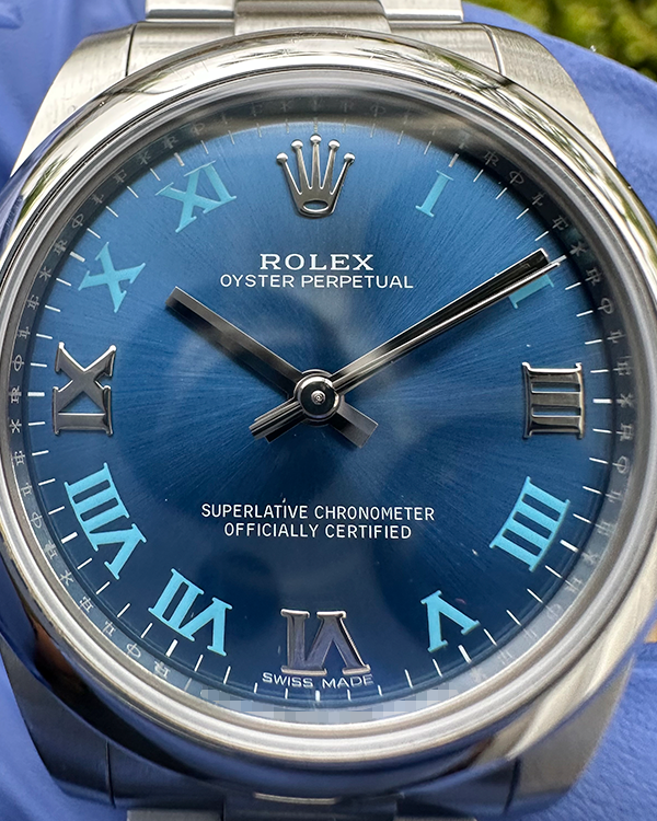 2019 Rolex Oyster Perpetual 31 Oystersteel Blue Roman Dial (177200)
