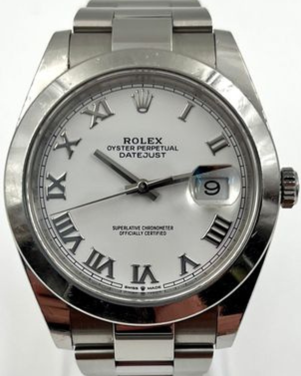 2018 Rolex Datejust 41MM White Dial Oystersteel Bracelet (126300)