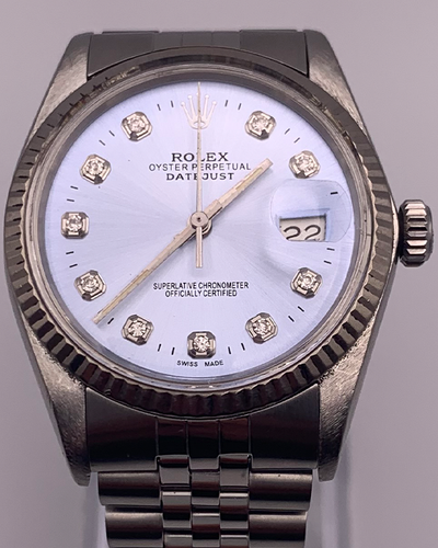 Rolex Datejust 36MM Aftermarket Sunburst Dial Jubilee Bracelet (16014)