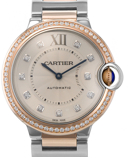 2015 Cartier Ballon Bleu De Cartier 36MM Silver Dial Two-Tone Bracelet (WE902078 3754)