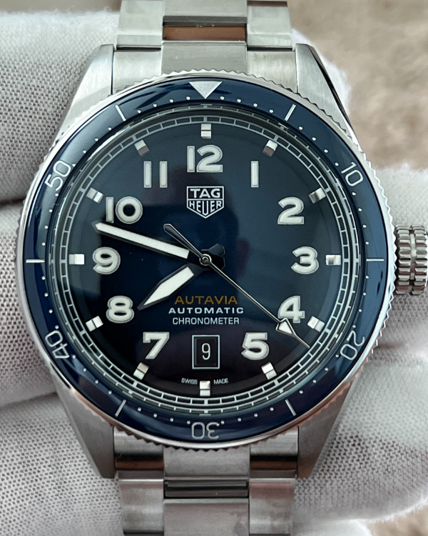 2022 TAG Heuer Autavia 42MM Steel Blue Dial (WBE5116.EB0173)