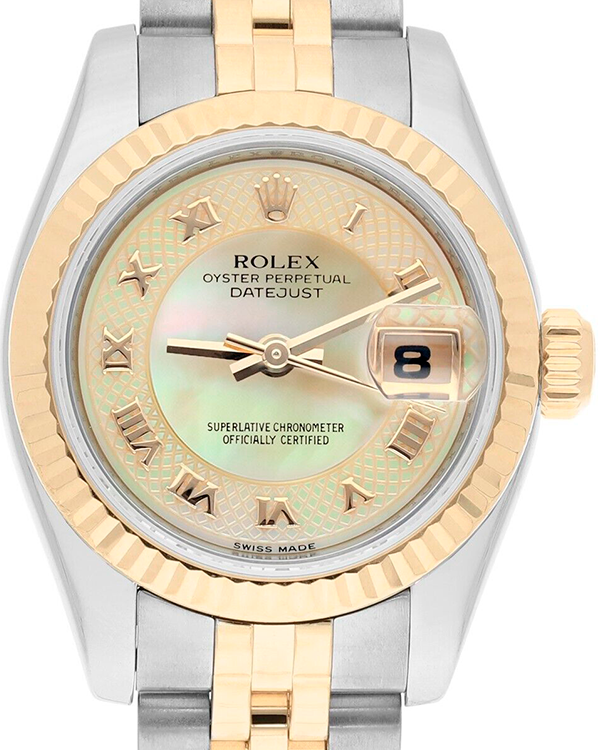 2013 Rolex Lady-Datejust 26MM Mother Of Pearl Dial Two-Tone Jubilee Bracelet (179173)