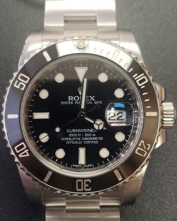 Rolex Submariner Date 40MM Black Dial Oyster Bracelet (116610LN) – Grailzee