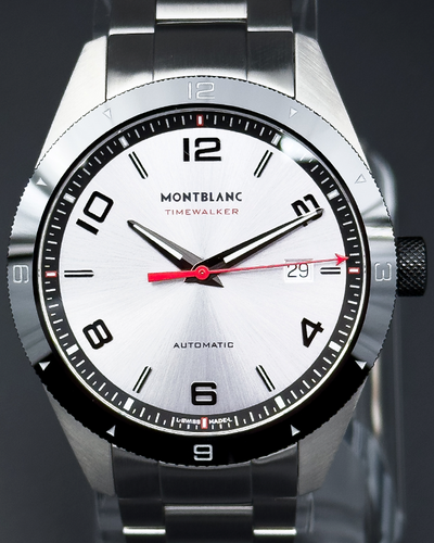 Montblanc Timewalker 41MM Silver Dial Steel Bracelet (7426)