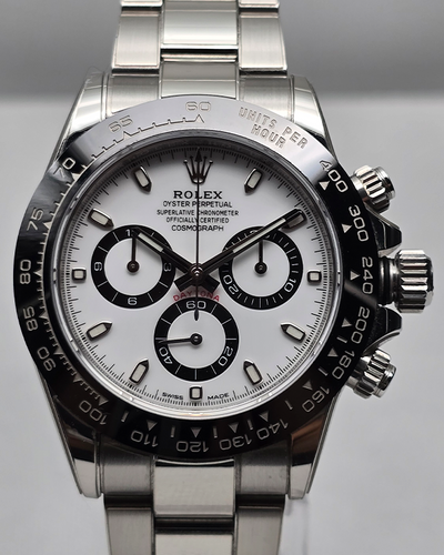 2021 Rolex Cosmograph Daytona "Panda" 40MM White Dial Oyster Bracelet (116500LN)