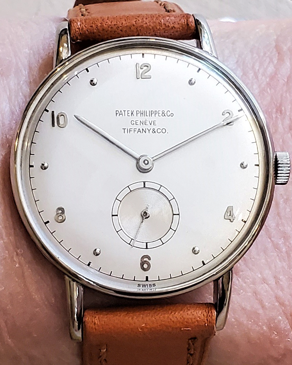 1948 Patek Philippe Vintage Calatrava 32MM Silver Dial Leather Strap (1461-1)