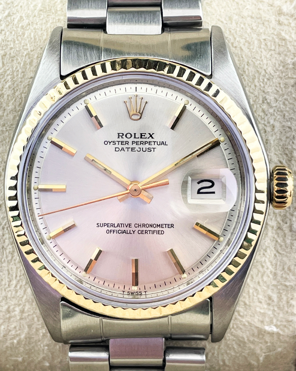 1969 (1.9 Mill. Serial) Rolex Datejust 36MM Silver Dial Oyster Bracelet (1601)