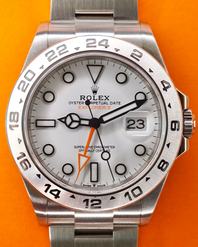 2021 Rolex Explorer II "Polar" 42MM White Dial Oyster Bracelet (226570)