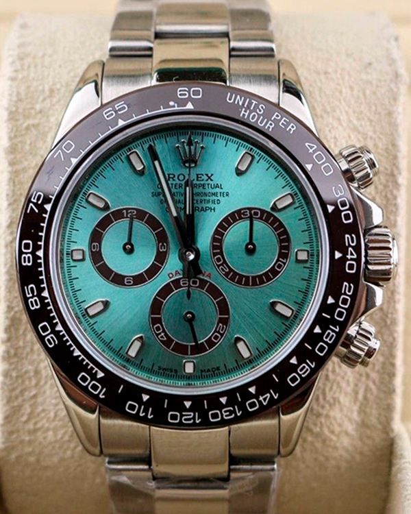 2007 (Z Serial) Rolex Daytona 40MM Aftermarket Glacier Blue Dial Oyster Bracelet (116520)