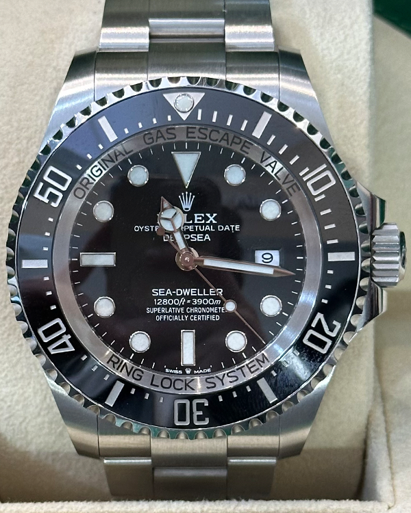 2022 Rolex Sea-Dweller Deepsea 44MM Black Dial Oyster Bracelet (126660)