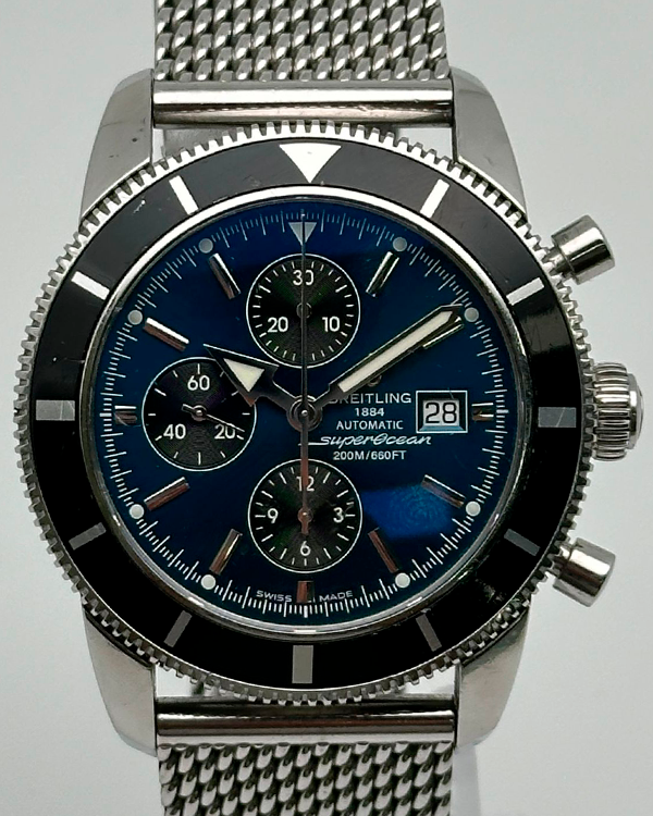 Breitling Superocean 46MM Blue Dial Steel Bracelet (A13320)