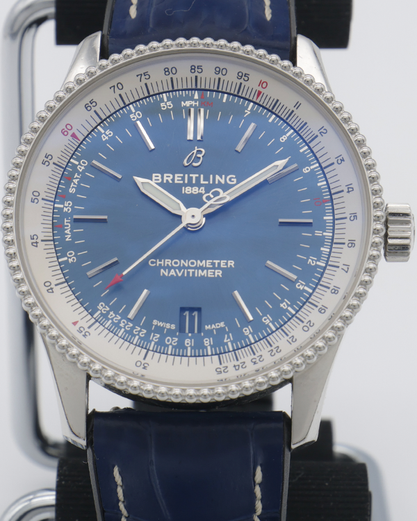 2019 Breitling Navitimer Automatic 38MM Blue Dial Leather Bracelet (A17325211C1P1)