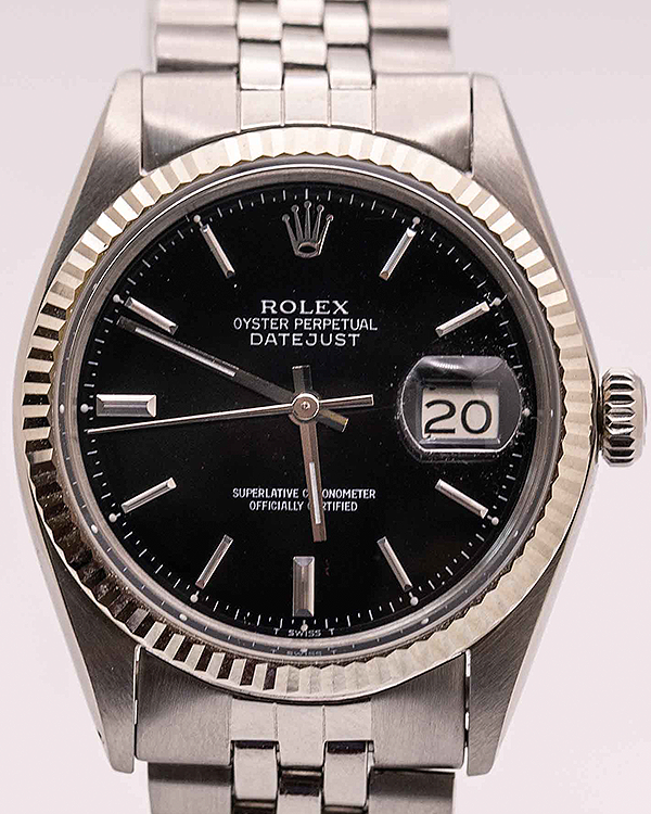 Rolex Datejust 36MM Black Dial Jubilee Bracelet (1601)