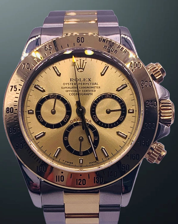 Rolex Cosmograph Daytona 40MM Champagne Dial Two-Tone Bracelet (16523)