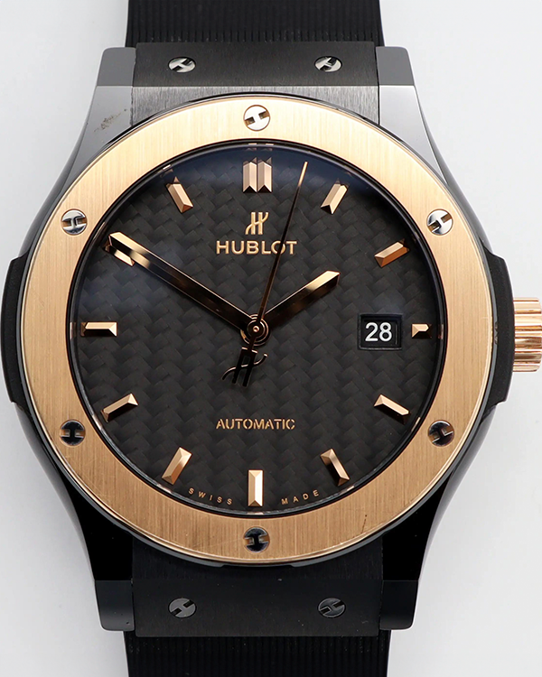 Hublot Classic Fusion 42MM Black Dial Rubber Strap (542.CO.1781.RX)