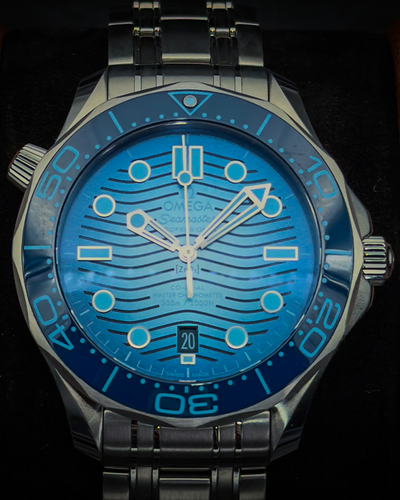 2023 Omega Seamaster Diver 300M "Summer Blue" 42MM Blue Dial Steel Bracelet (210.30.42.20.03.003)