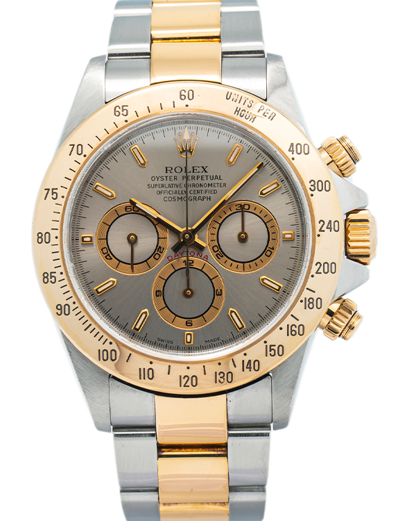 Rolex Daytona 40MM Steel and Yellow Gold Grey Dial (116523)