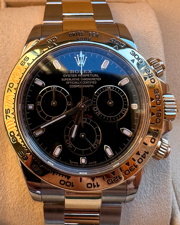 2021 Rolex Cosmograph Daytona 40MM Black Dial Two-Tone Bracelet (116503)