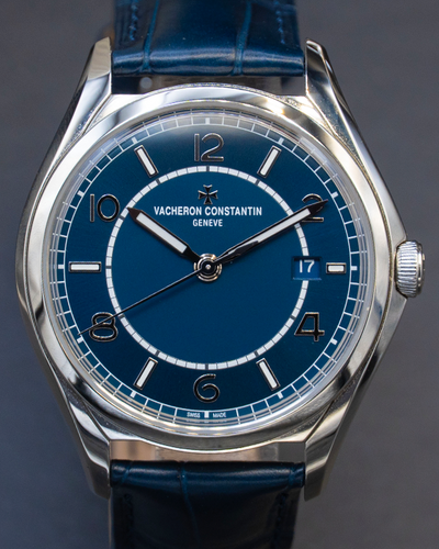 Vacheron Constantin Fiftysix 40MM Blue Dial Leather Strap (4600E/000A-B487)