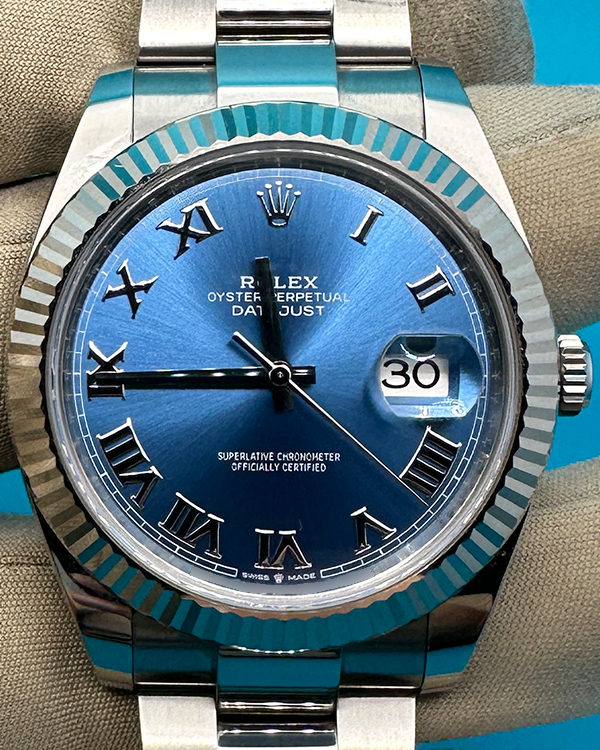 2022 Rolex Datejust 41MM Blue Dial Oyster Bracelet (126334)