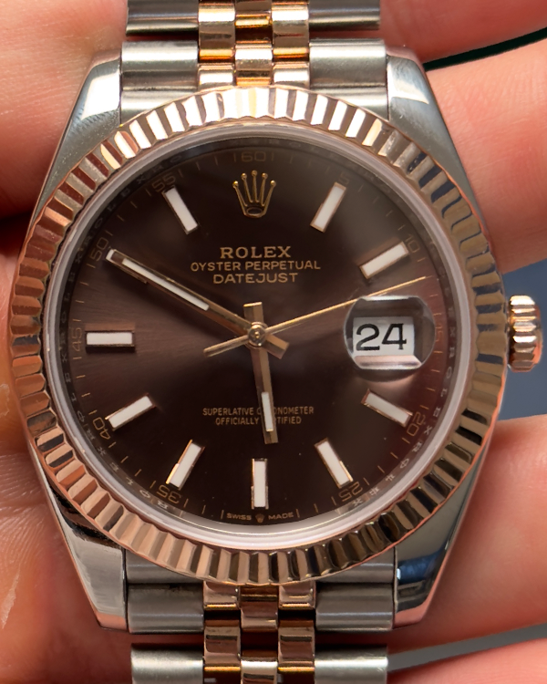 Rolex Datejust 41MM Chocolate Dial Two-Tone Jubilee Bracelet (126331)