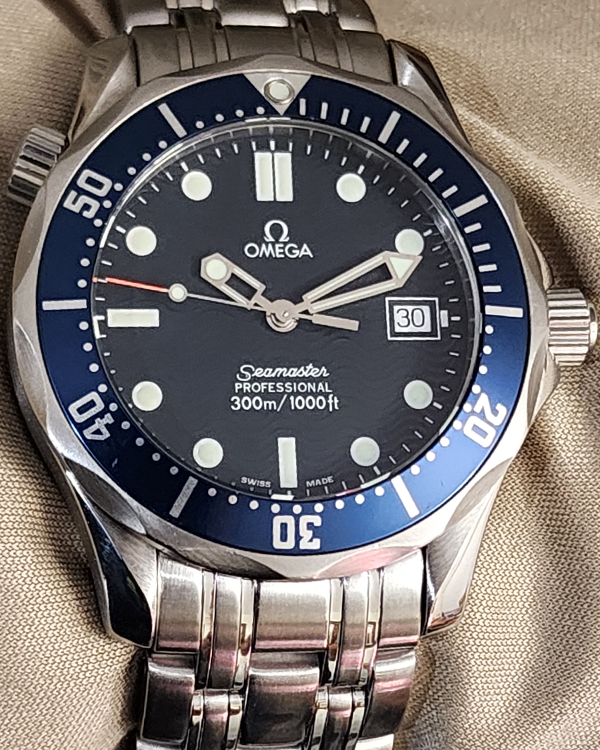 Omega Seamaster 300M Quartz 36.25MM Steel Blue Dial Bracelet (2561.80.00)