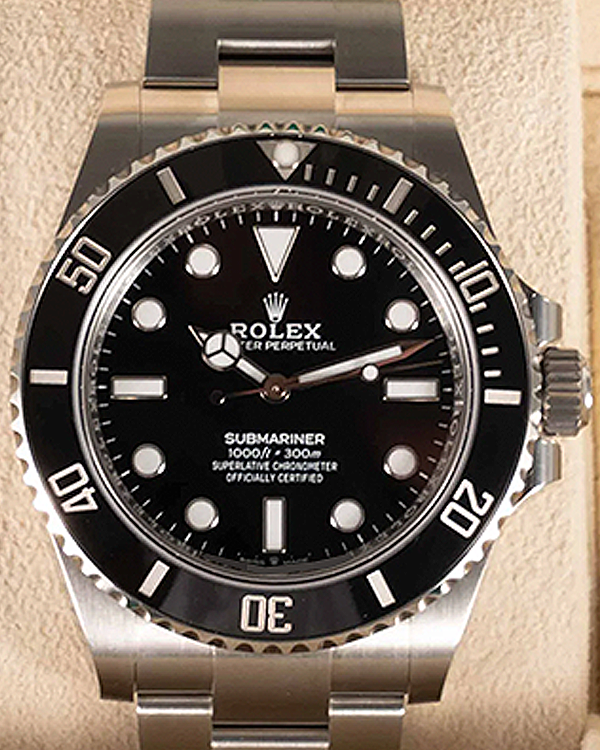 2024 Rolex Submariner No Date 41MM Black Dial Steel Bracelet (124060)