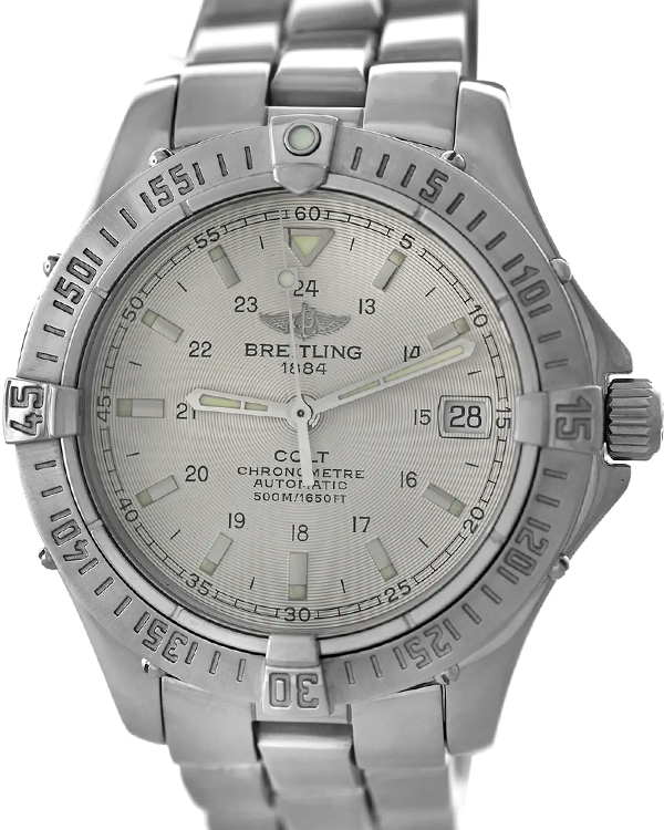 Breitling Colt Automatic 38MM Off-White Dial Steel Bracelet (A17350)