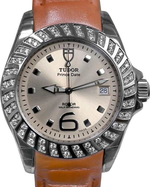 Tudor Prince Date 39MM Beige Dial Leather Strap (79430P)