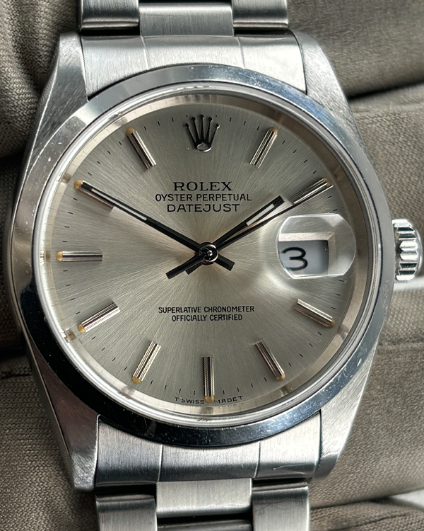 Rolex Date Just 36MM Silver Dial Oyster Bracelet (16200)