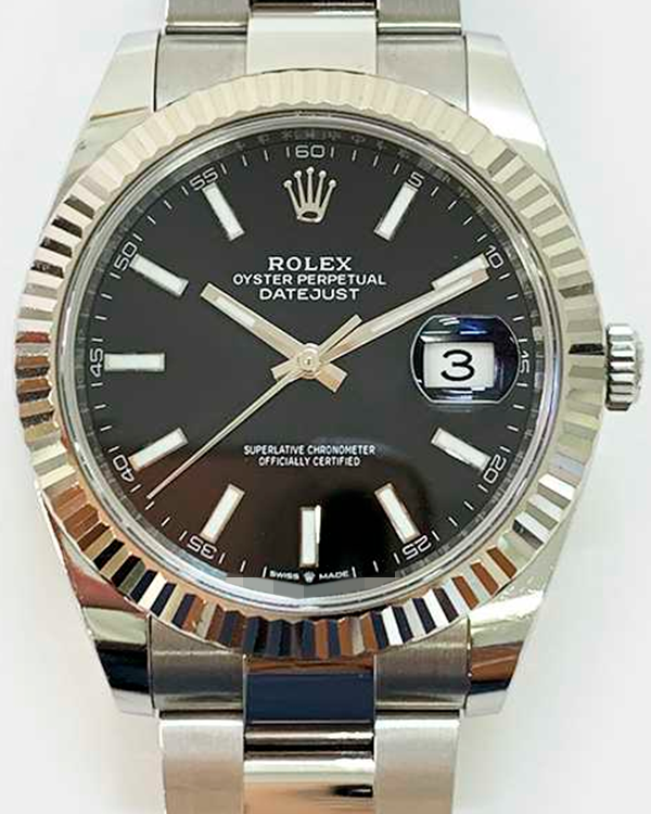 2022 Rolex Datejust 41MM Black Dial Oystersteel Bracelet (126334)