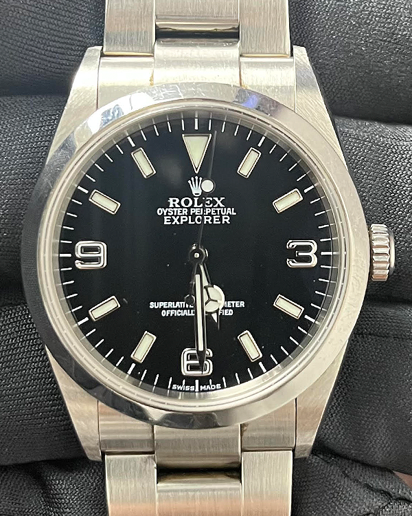 Rolex Explorer 36MM Black Dial Oyster Bracelet (114270)