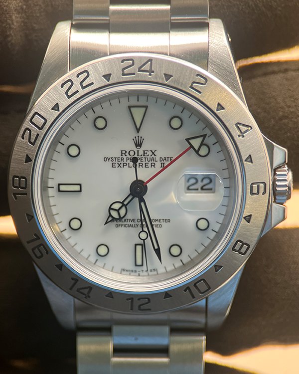 1993 (S Serial) Rolex Explorer II "Polar" 40MM White Dial Oyster Bracelet (16570)